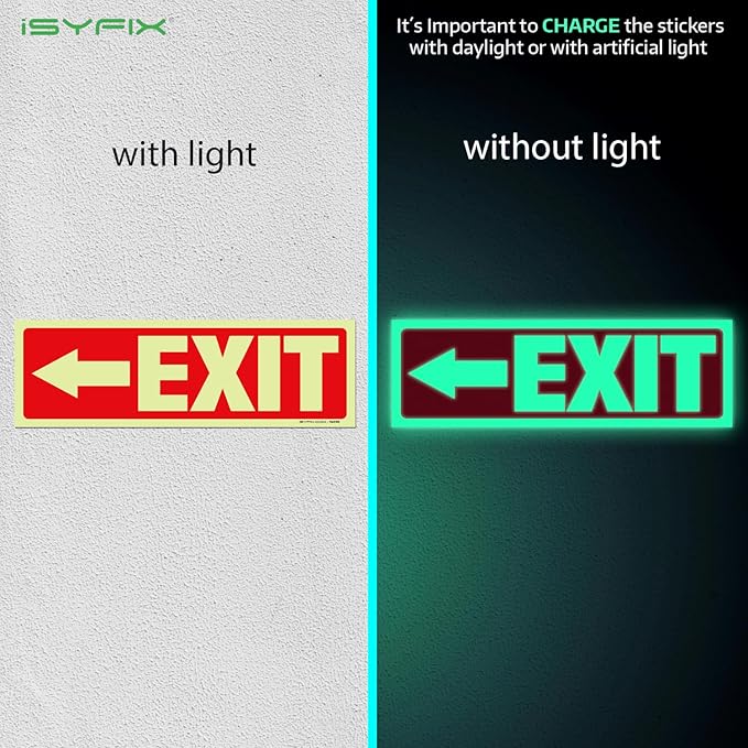 iSYFIX Exit Stickers Signs - Image 2