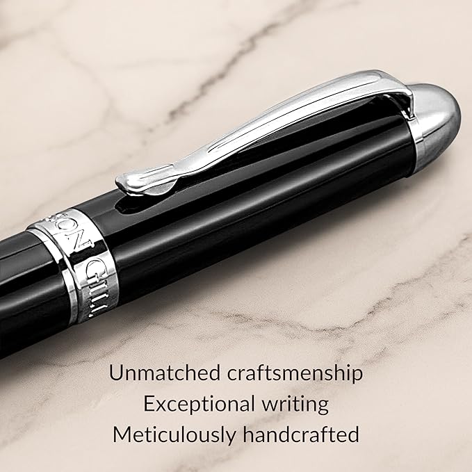 Webson Gill The Boss' Black Luxury Executive Fountain Pen, Polished Lacquer & - Image 3