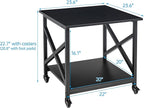 Fannova 2 Tier Large Printer Stand, 23.6 x 23.6 x 22.6 Inches Square Printer - Image 2
