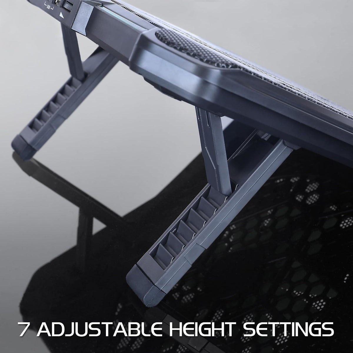 ENHANCE Cryogen 5 Gaming Laptop Cooling Pad Stand - Laptop Cooler with 7 Adju...