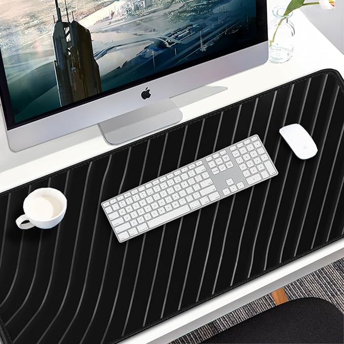 Large Mouse Pad, 31.5x15.7 inch Large Extended Computer Keyboard Mouse Mat - Image 7