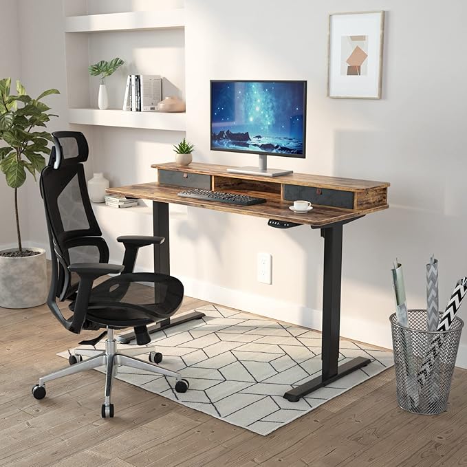 FEZIBO 55 x 24 Inch Whole-Piece Height Adjustable Standing Desk - Image 8