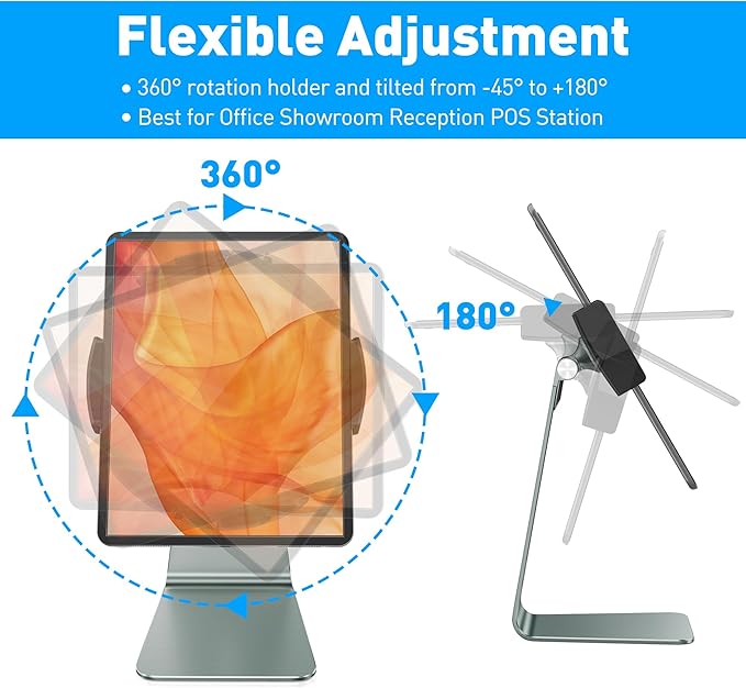 AboveTEK Elegant Tablet Stand, Aluminum Holder - Image 6