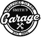 Personalized Garage Sign, Personalized Fathers Day Sign by HYTSIGN