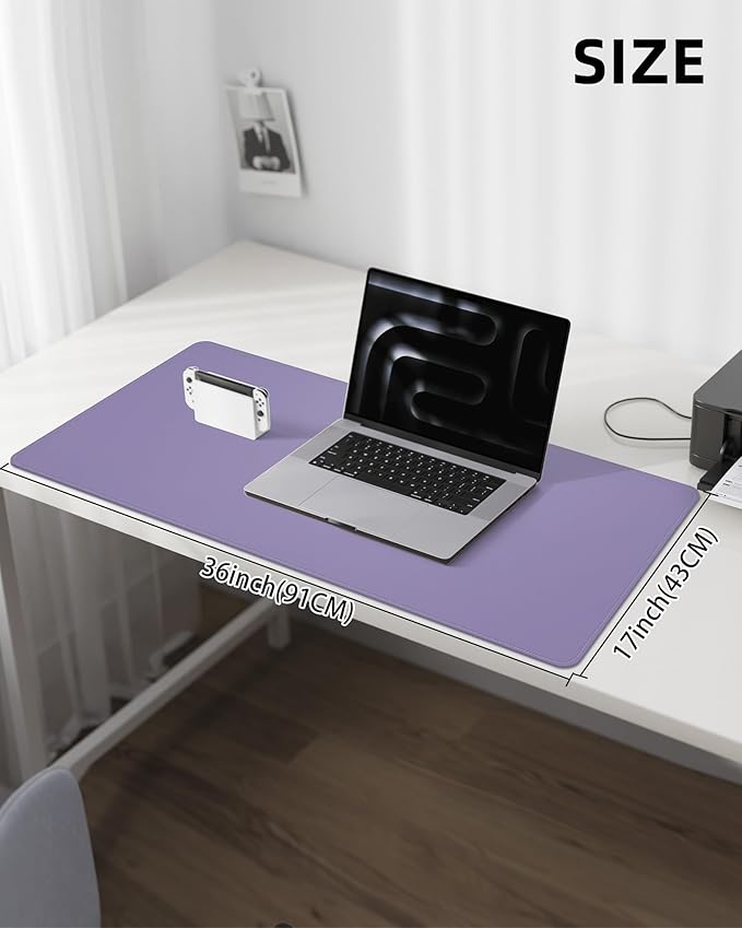 Leather Desk Pad Protector, Desk Mat, Large Mouse Pad, Non-Slip Desk Pad - Image 5