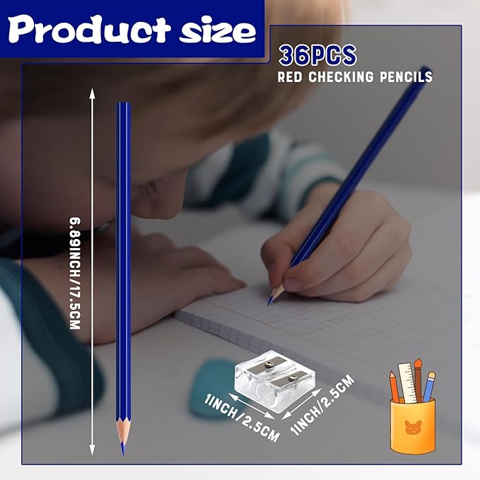 sqzrmdcg 36 PCS DurkBlue Colored Pencils, Pre-sharpened Professional Wooden Art - Image 2