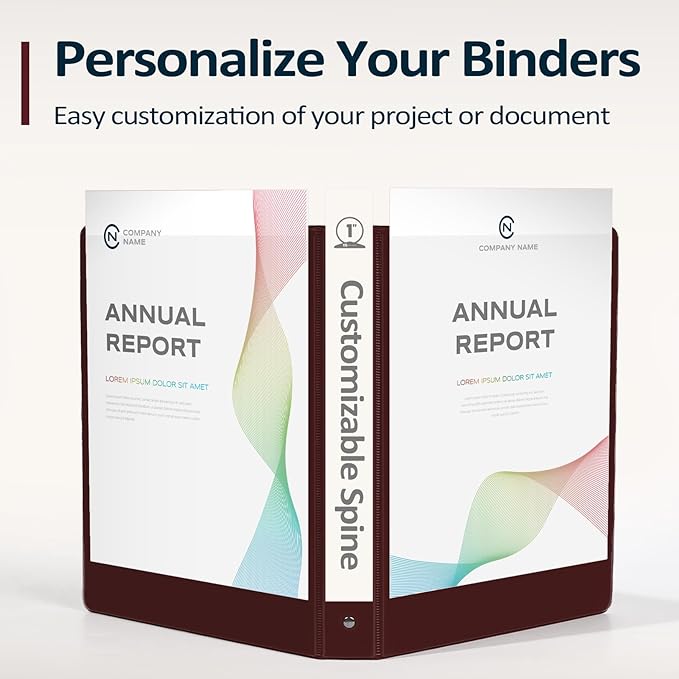 BinderX Extra Durable 3 Ring Binder, Round Ring 2 Inch Binders, Fits 450 Sheets - Image 5