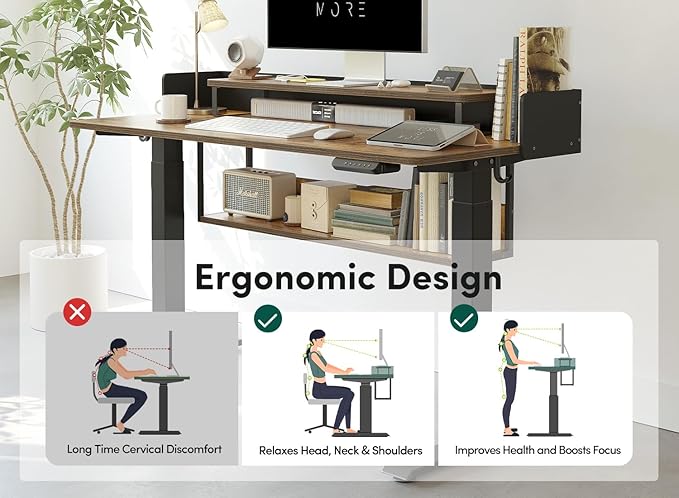 FEZIBO 55" Electric Standing Desk - Image 8