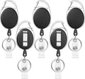 SOVYOULIVE 5 Pack Heavy-Duty Retractable Badge Holders by Unknown