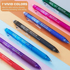 ParKoo Retractable Erasable Gel Pens Clicker, Fine Point, No Need - Image 5