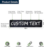 Custom Sign, Custom Street Sign, 11 Font Colors, 13 Font Styles, 4 Hole Options - Image 6
