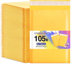 Ctarsthome 105Pack Yellow 6x10inch Kraft Bubble Mailers Small Business Mailing by Ctarsthome