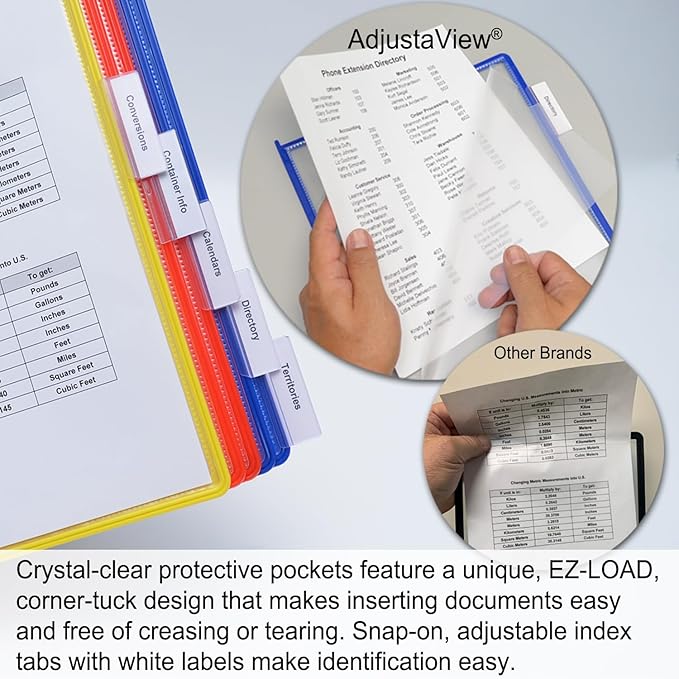 Ultimate Office AdjustaView 10-Pocket Desk Reference Organizer - Image 4