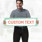 Custom Sign, Custom Street Sign, 11 Font Colors, 13 Font Styles, 4 Hole Options - Image 2