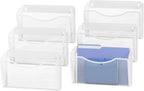 MINDEPOT Wall File Organizer, Hanging Wall Mounted File Folder Binder Holder