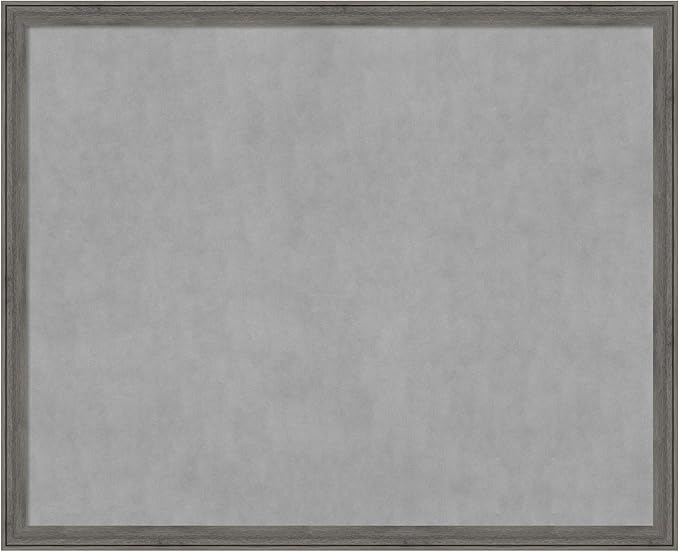 Amanti Art Grey Framed Magnetic Board 35x43 X-Large Vision Board by AmantiArt