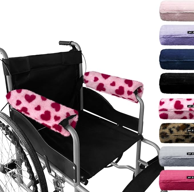 SPRING SEAON Wheelchair Armrest Covers 2 Pack Soft Memory Foam Wheelchair by SPRINGSEAON