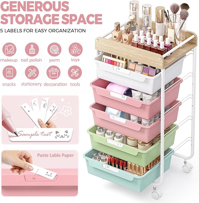 Rolling Storage Utility Cart - Image 4