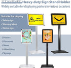 Sign Holder Stand, Heavy-Duty 8.5x11 Inch Aluminum Floor Stand - Image 6