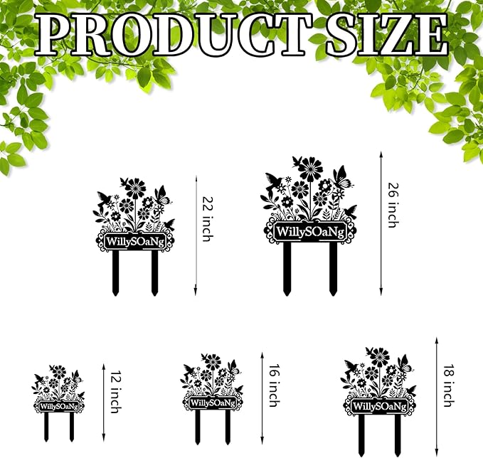 Custom Garden Sign | Personalized Garden Stake Metal Sign | Personalized Garden - Image 4