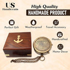 US HANDICRAFTS Brass Compass - Image 7