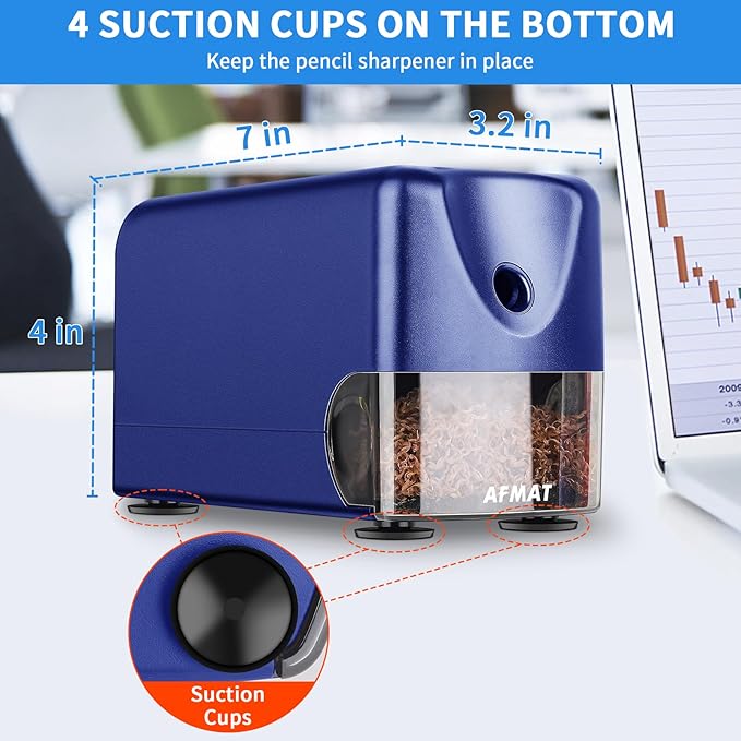 AFMAT Heavy Duty Electric Pencil Sharpener - Image 6