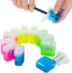 KIDMEN 12 PCS 2 Holes Small Manual Pencil Sharpener by KIDMEN