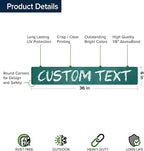 Custom Sign, Custom Street Sign, 11 Font Colors, 13 Font Styles, 4 Hole Options - Image 6