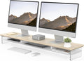 Fenge Acrylic Monitor Stand Riser, 42.5 Inches Dual Monitor Stand by Fenge