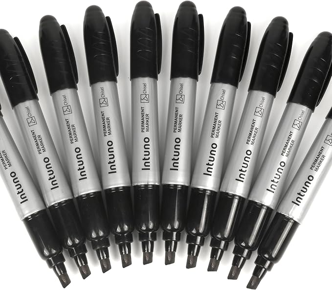 INTUNO Jumo Permanent Markers, Chisel tip, Oil-Based Permanent Markers - Image 6