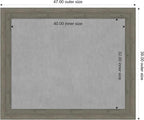 Amanti Art Grey Framed Magnetic Board 39x47 X-Large Vision Board - Image 4
