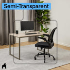 GORILLA GRIP Slip Resistant Clear Office Chair Mat for Carpet Floors, Smooth Rolling Glide Under Desk, Heavy Duty Plastic Computer Mats and Carpeted Floor Protector, Work and Gaming Chairs, 29x47