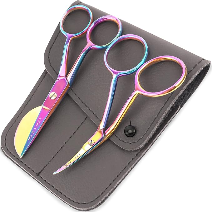 MAKER AND MARKET Small Embroidery 4.5 Inch Scissors Set of 2 Kit by MAKERANDMARKET