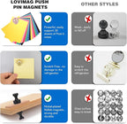 LOVIMAG Fridge Magnets 25Pcs Refrigerator Whiteboard Small Strong Magnet - Image 4