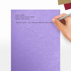 LUXPaper 8.5" x 11" Cardstock | Letter Size | Amethyst Metallic | 105lb. Cover - Image 5