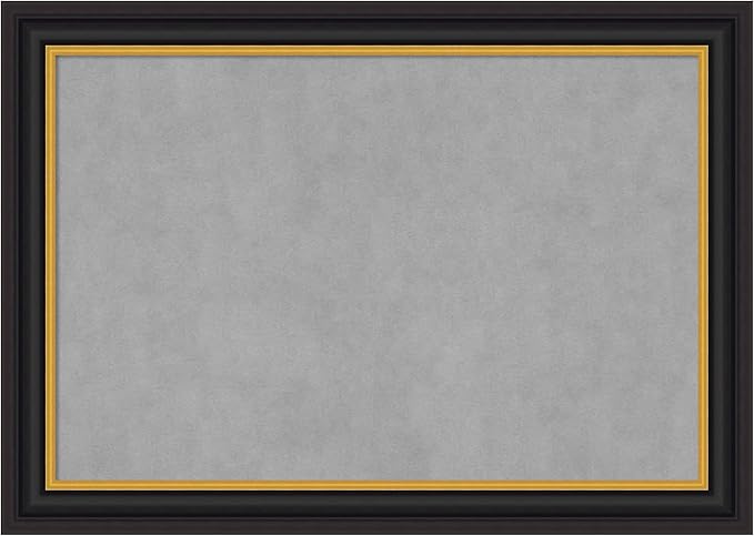 Amanti Art Black Framed Magnetic Board 30x42 Large Vision Board by AmantiArt