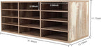 PAG Mail Sorter Wood Countertop Literature Organizer, Student Mailbox - Image 3