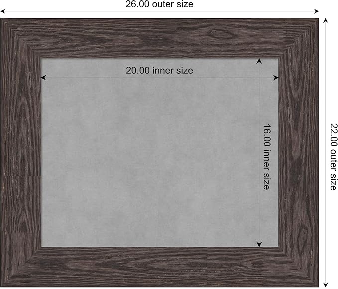 Amanti Art Black Framed Magnetic Board 22x26 Small Vision Board - Image 4
