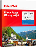 HARTWII Glossy Inkjet Paper 8.5x11 Inches, 110 Sheets, 160gsm Photo Paper by HARTWII