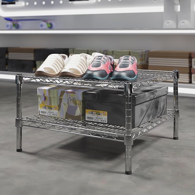 Regal Altair 24" Deep x 24" Wide x 14" Height Wire Shelving Kit | 2-Tier | NSF - Image 2