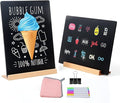 2 Pack 8.6x11.7 in Chalkboard Signs Small Chalk Board Signs by KOOLDE