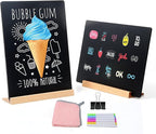 2 Pack 8.6x11.7 in Chalkboard Signs Small Chalk Board Signs by KOOLDE