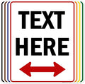 Custom Arrow, Custom Directional Sign, Two Way Arrow, 24x30 Inches, 55 mil by MySignCenter