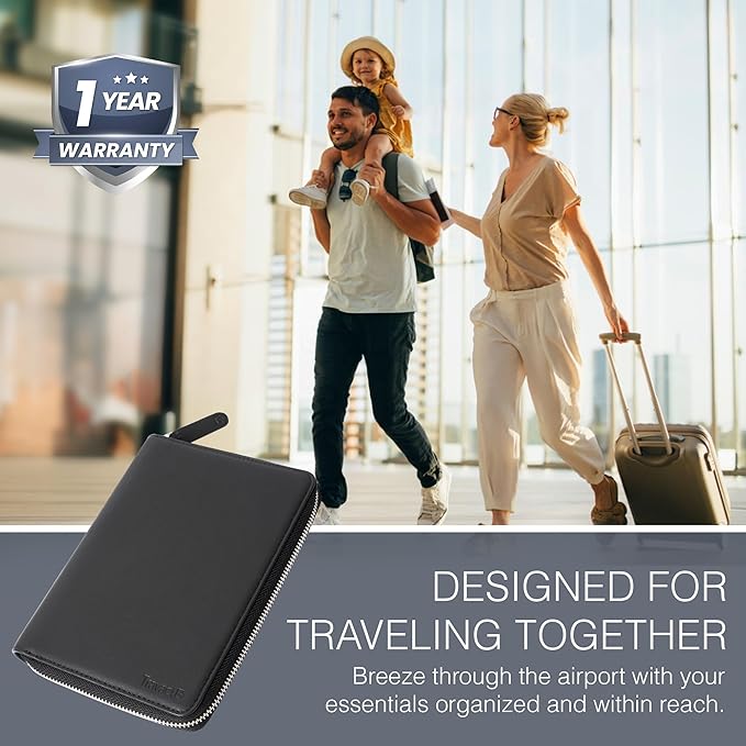 Full Grain Leather Family Passport Holder - Image 3