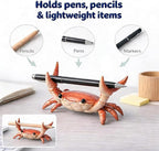 Desk Crab Pen Holder, Cute Weightlifting Crab Pencil Holder - Image 5