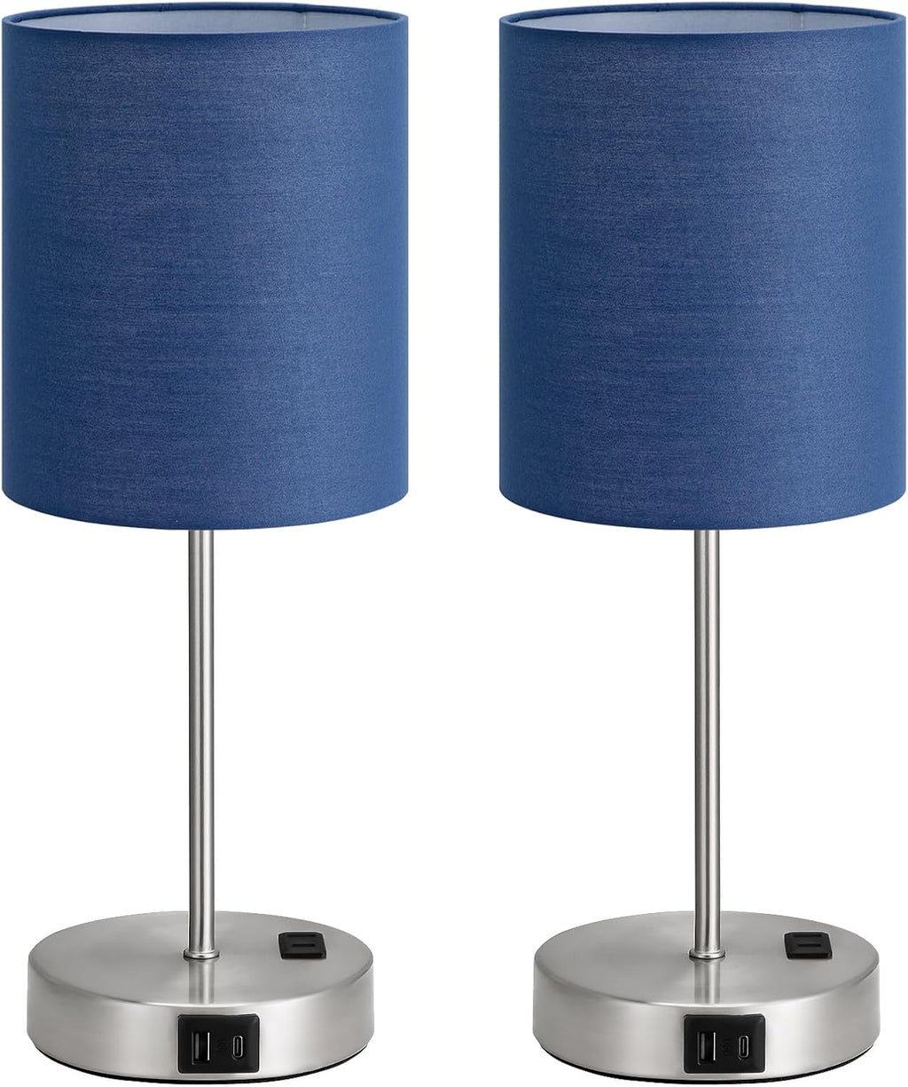 fenmzee touch lamps for bedroom set of 2, front angle view