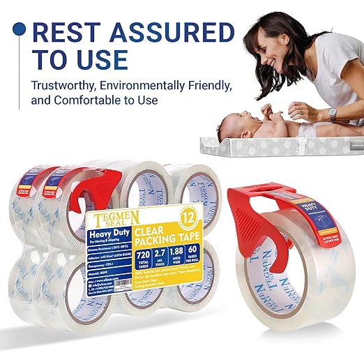 TegmenSeal Heavy Duty Clear Packing Tape - Image 3