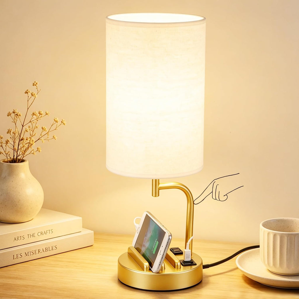 dreamholder touch control usb table lamp with usb, main product view