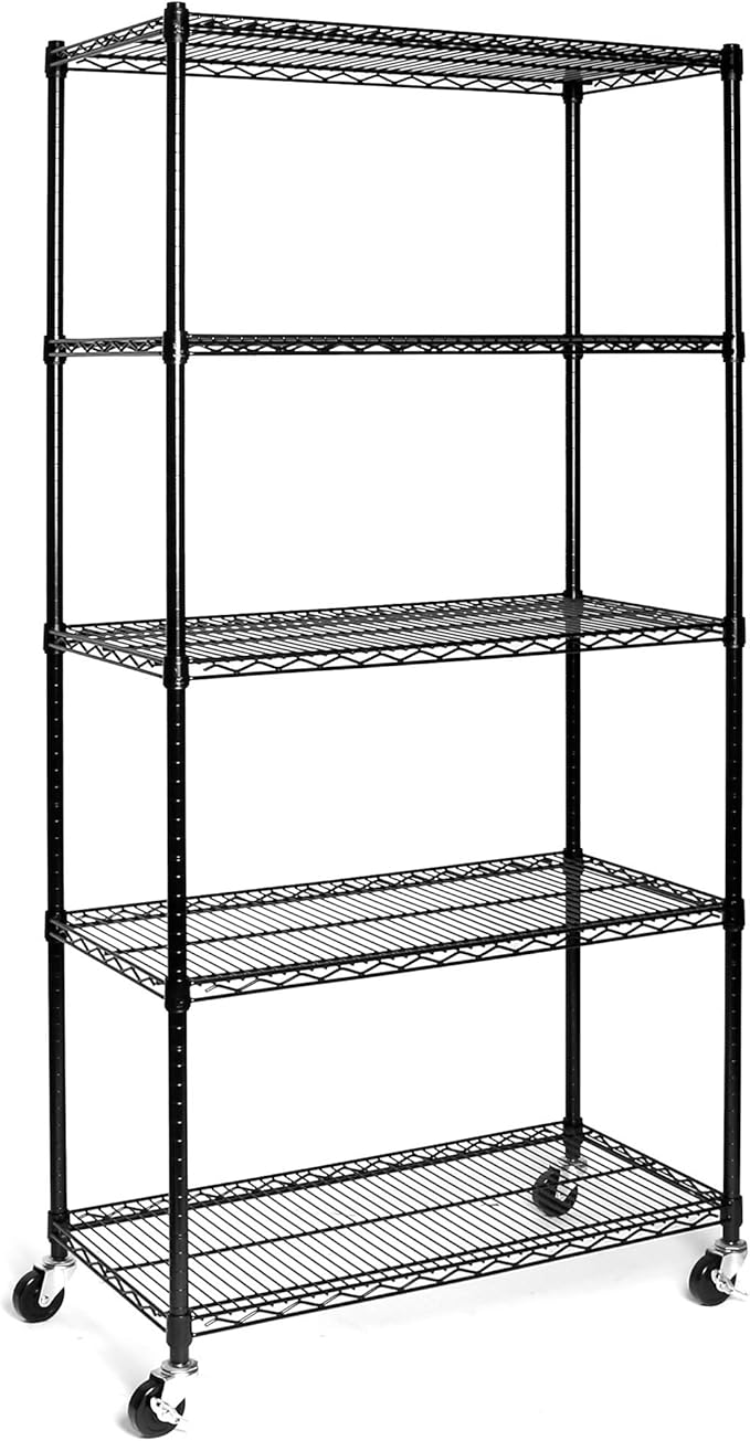 Seville Classics UltraDurable Heavy Duty NSF Solid Steel Wire Rack Storage Unit by SevilleClassics
