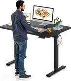 SANODESK Electric Standing Desk 48 x 30 Inches Whole-Piece Desktop Height by sanodesk